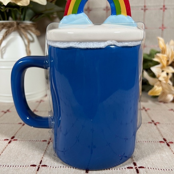 Rae Dunn Artisan Collection “Love is Blind” Figural Rainbow Topper Mug New - Picture 7 of 8
